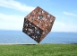 Preview: Huge cube artwork rusty iron